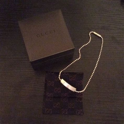 gucci silver choker|real Gucci necklace.